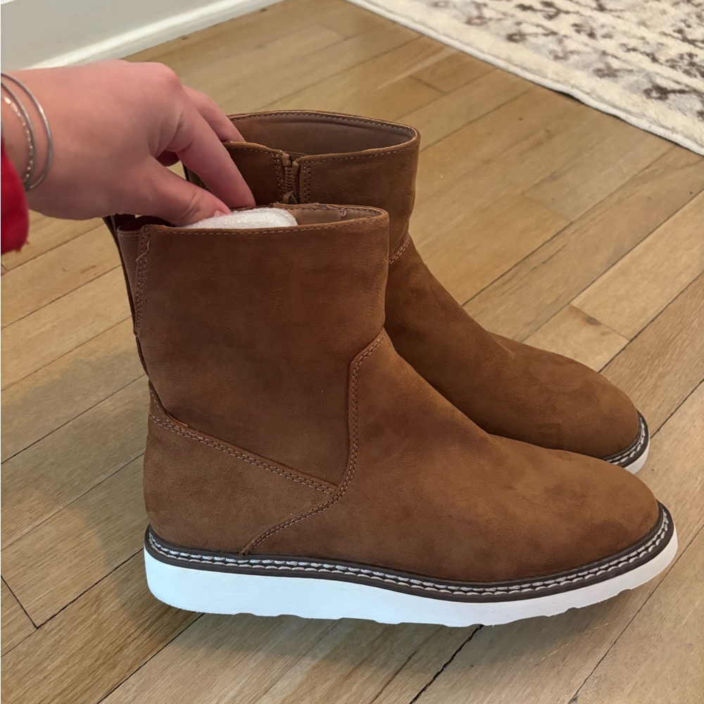 Brown Suede Ankle Boots
